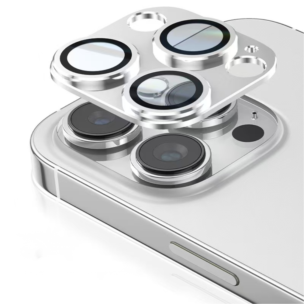 Full Protection Camera Lens Cover - White Titanium