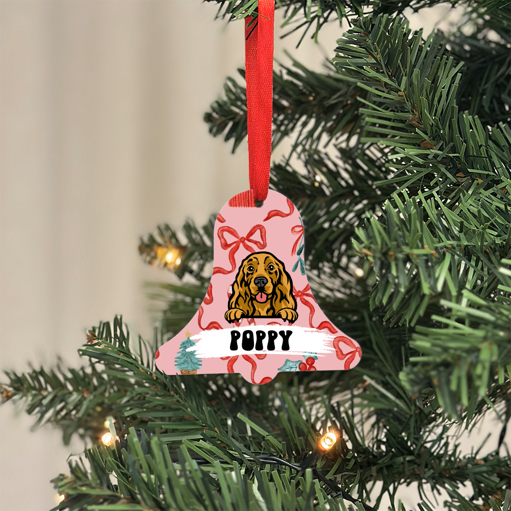Personalised Dog Christmas Decoration - Bell