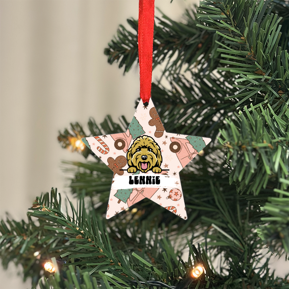 Personalised Dog Christmas Decoration - Star