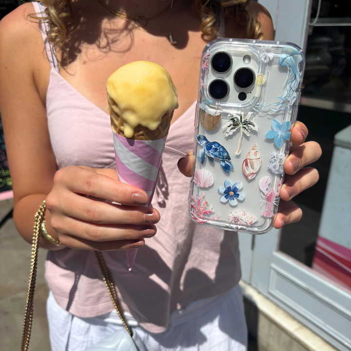 Clear Phone Case - Beach Girl Summer