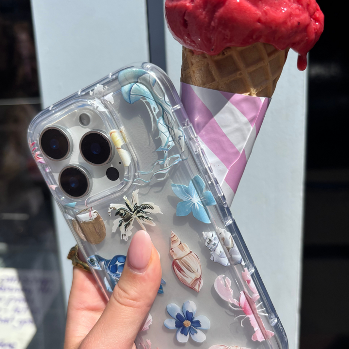 Clear Phone Case - Beach Girl Summer
