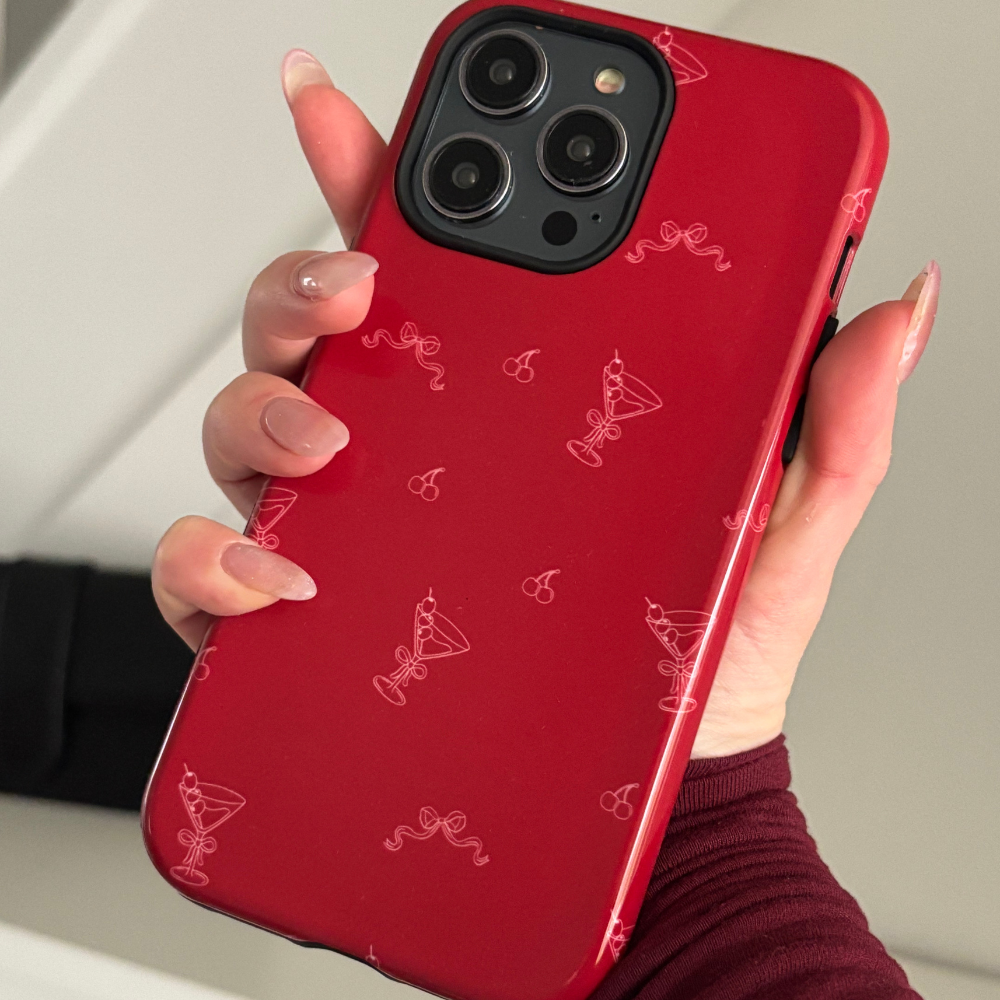 Tough Phone Case - Cherry Martini