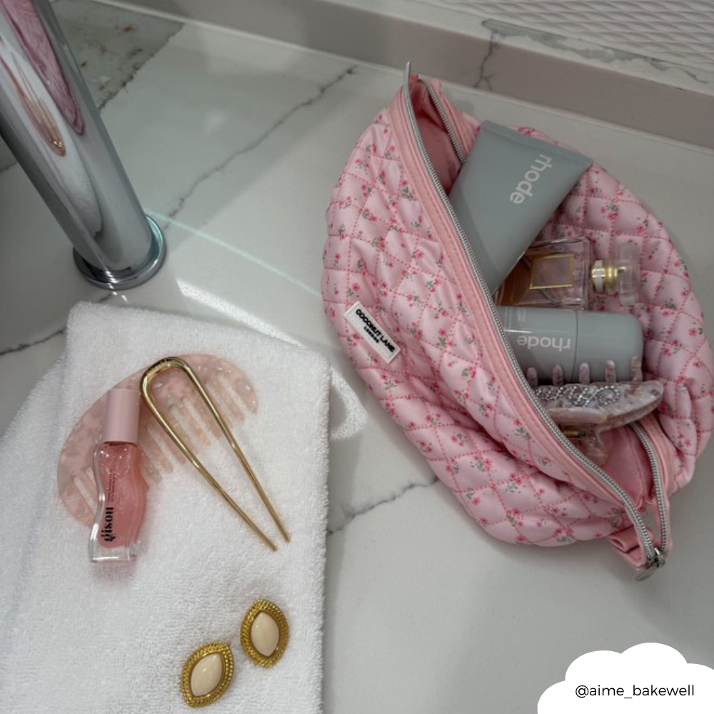 Magic Lifestyle Pouch - Quilted Ditsy Floral Pink