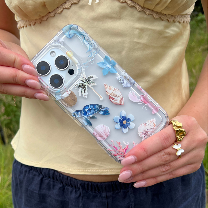 Clear Phone Case - Beach Girl Summer
