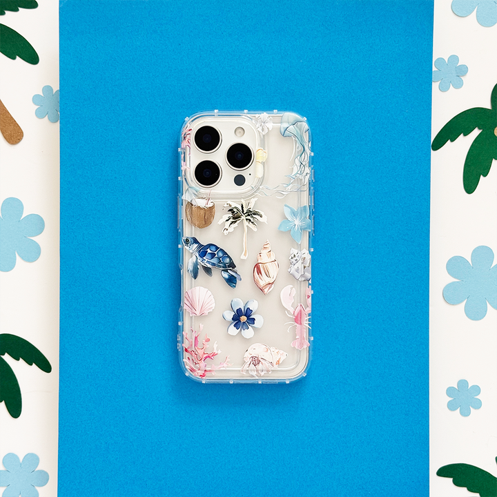Clear Phone Case - Beach Girl Summer