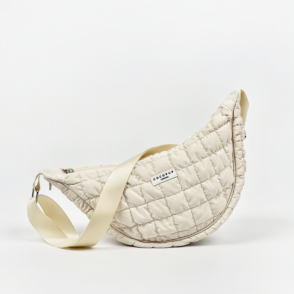 Crossbody Crescent Dog Walking Bag Bundle - Cloud