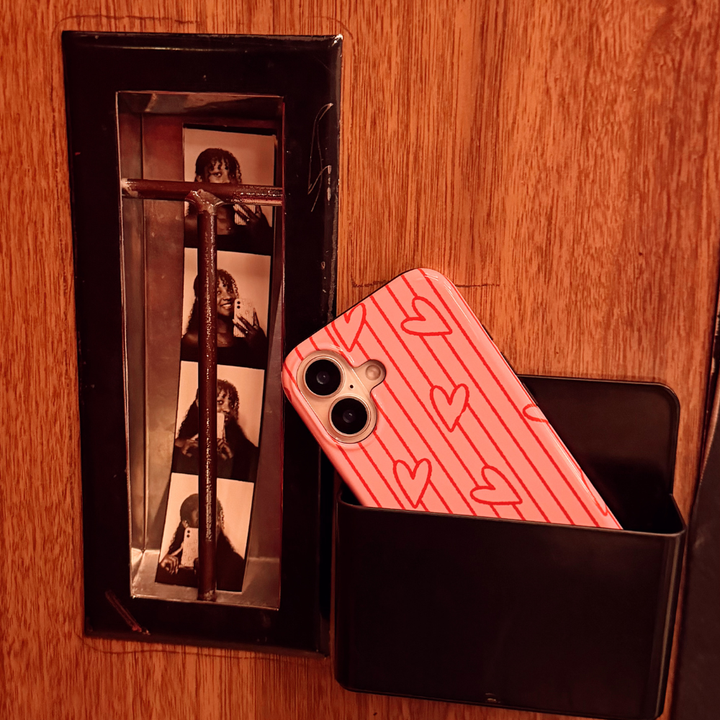 Kissing Booth Phone Case at the photobooth