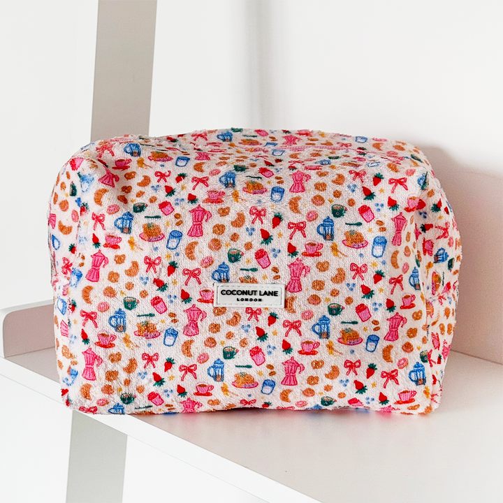 Towel Makeup Bag - Breakfast Club