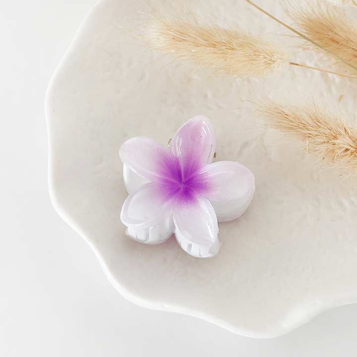 MINI TROPICAL FLOWER CLAW CLIP - 6 PACK