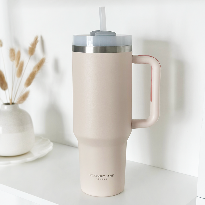Stainless Steel Tumbler - Marshmallow Pink