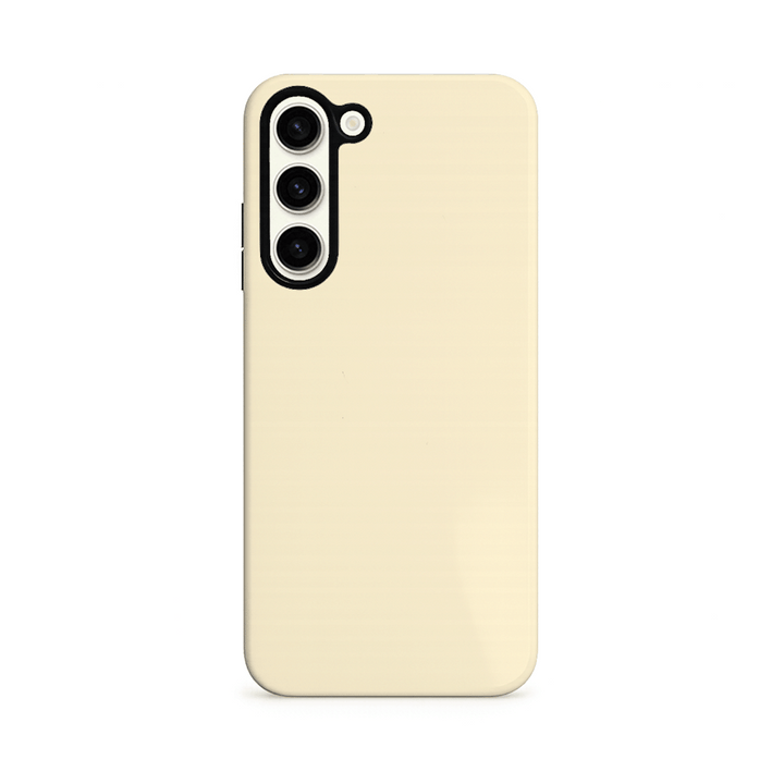 Yellow phone case on a white background.