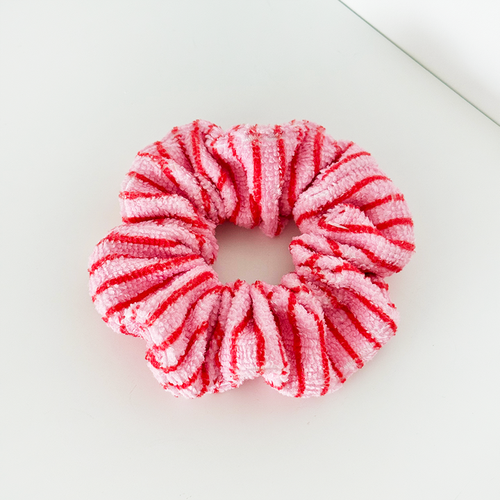 TOWEL Scrunchie - Cherry Stripe
