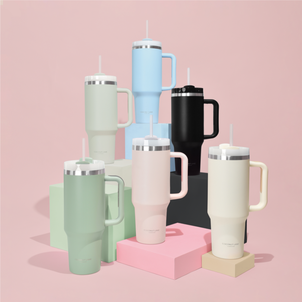 Stainless Steel Tumbler - Marshmallow Pink