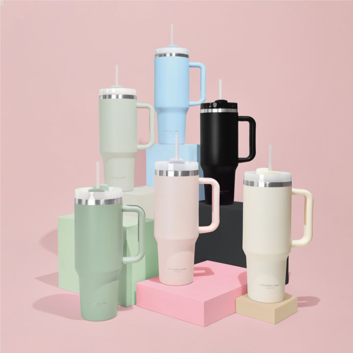 Stainless Steel Tumbler - Marshmallow Pink