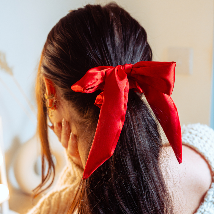 Colourful Satin Bow Scrunchie Bundle