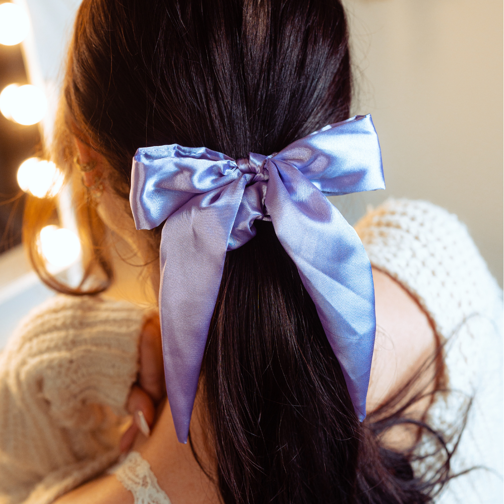 Colourful Satin Bow Scrunchie Bundle