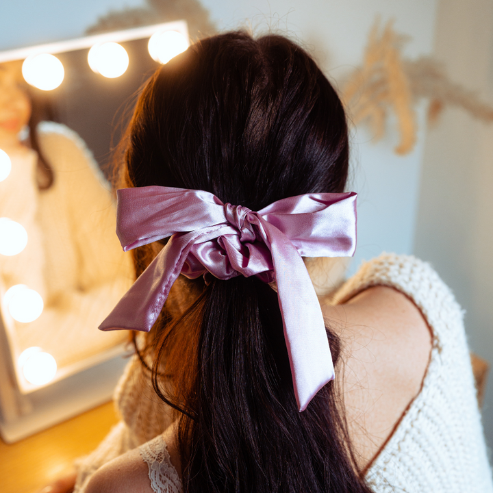 Colourful Satin Bow Scrunchie Bundle
