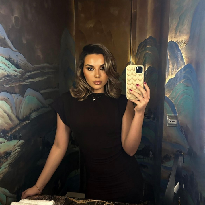 Mirror selfie with phone case