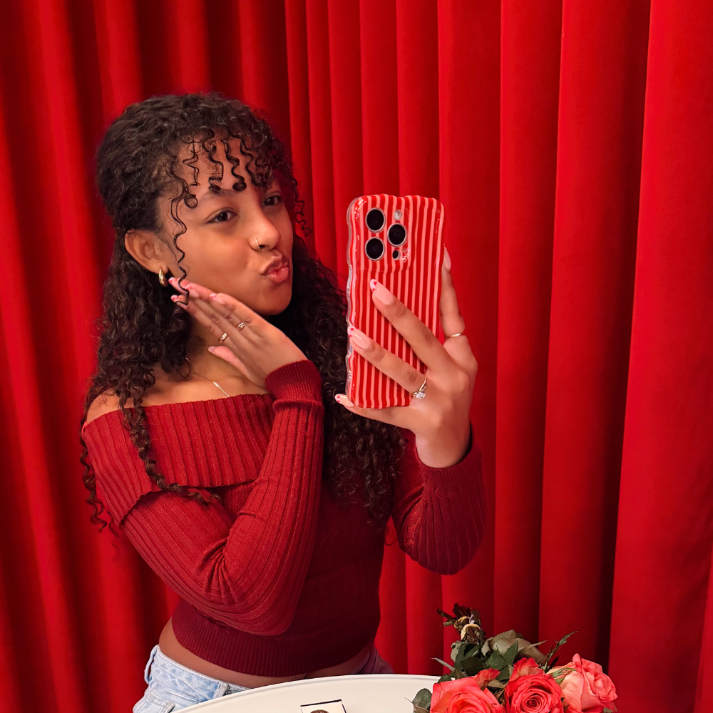 Wavy Phone Case - Mulberry Stripes