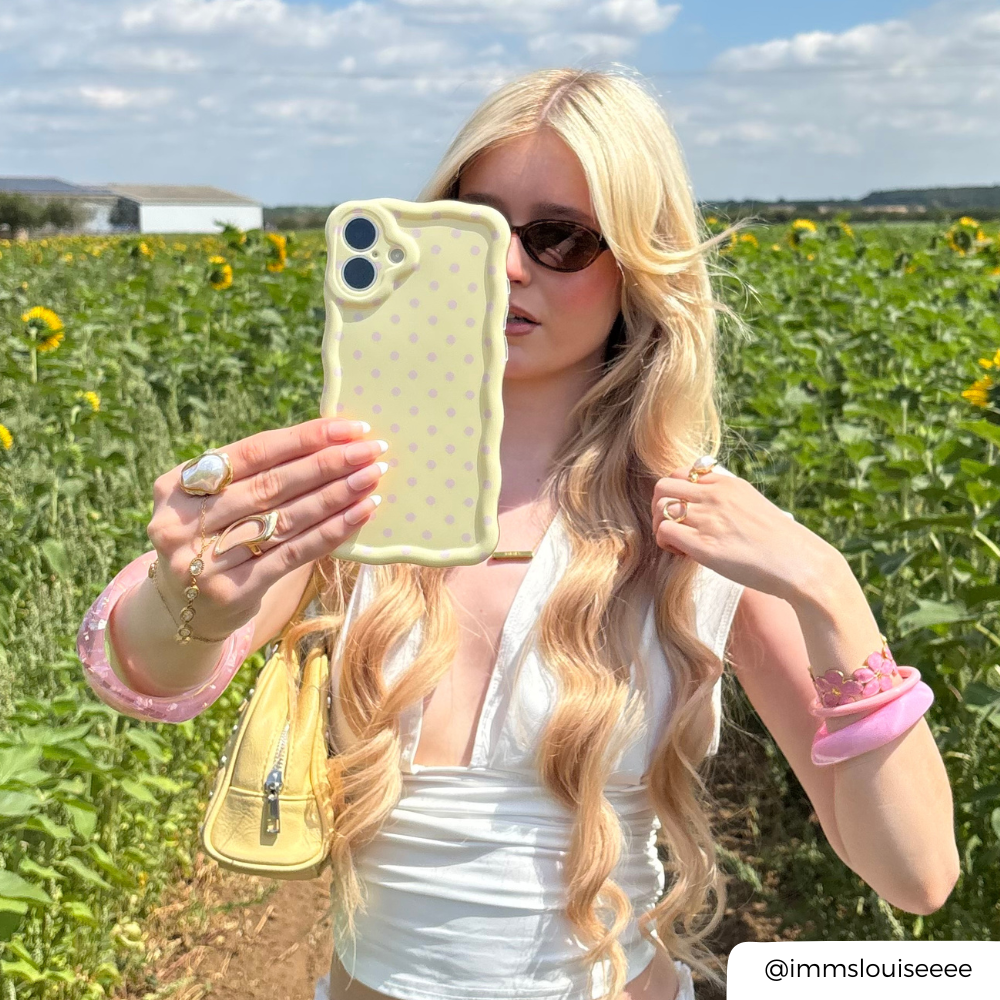Butter Blush Phone Case held by girl