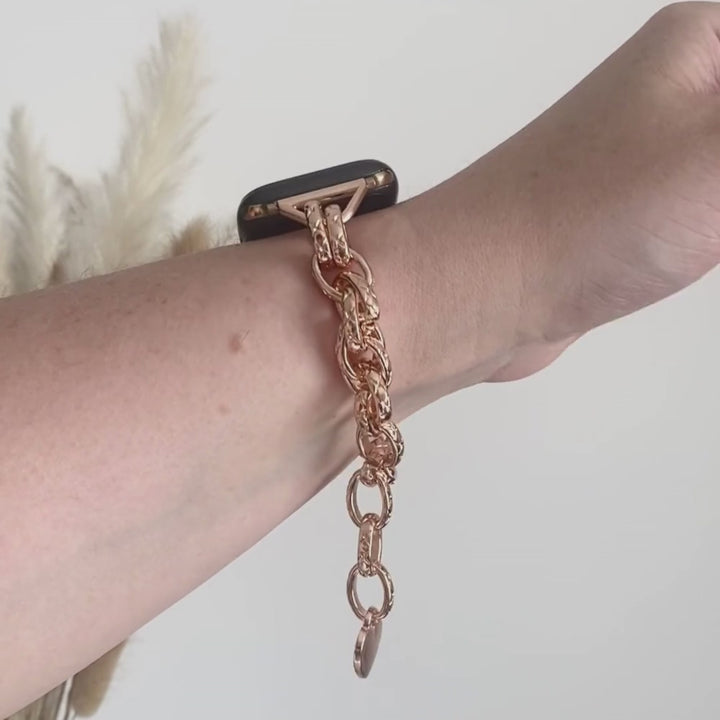 Chain Bracelet Apple Watch Strap - Rose Gold