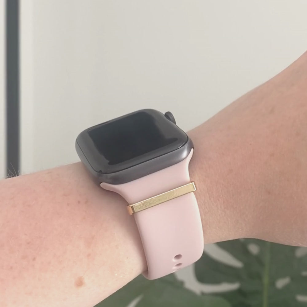 Watch Strap Charm - Gold Bar