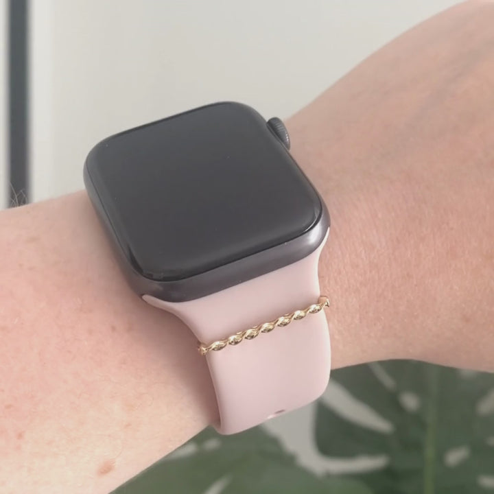 Watch Strap Charm - Gold Twist