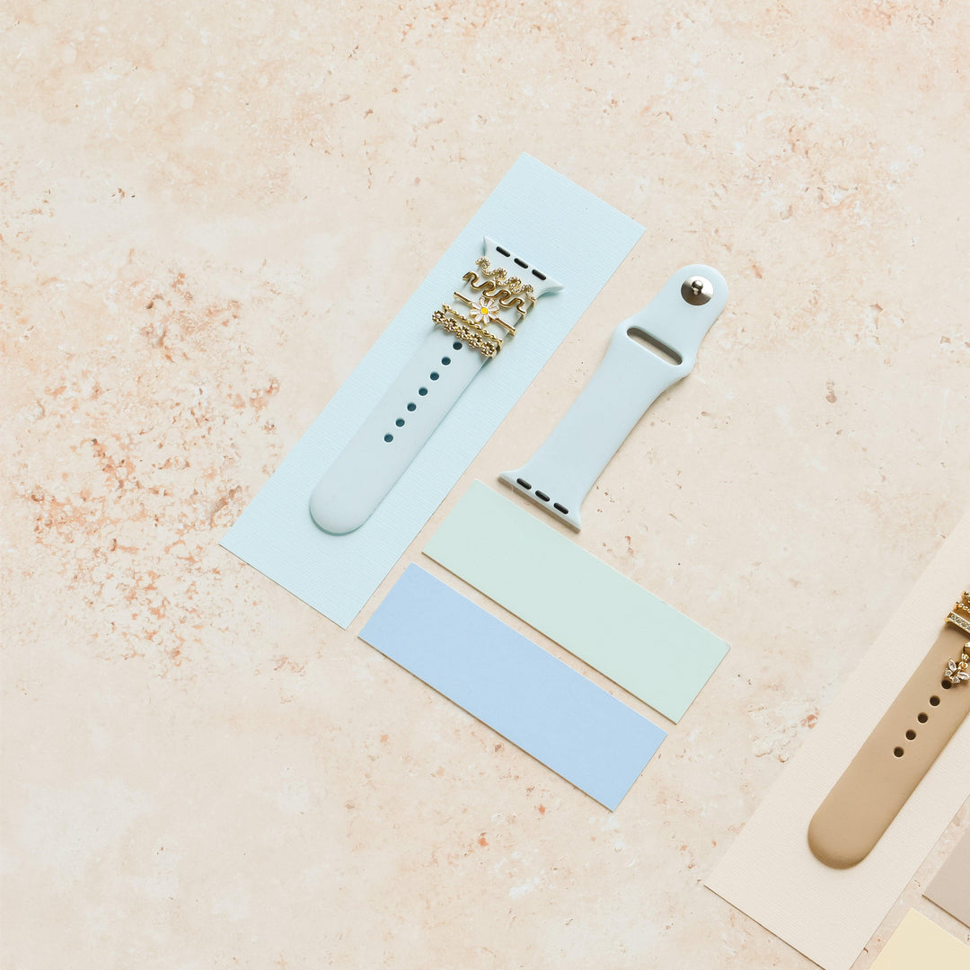 Watch Strap Charm Pack - Gold Wavy Daisy