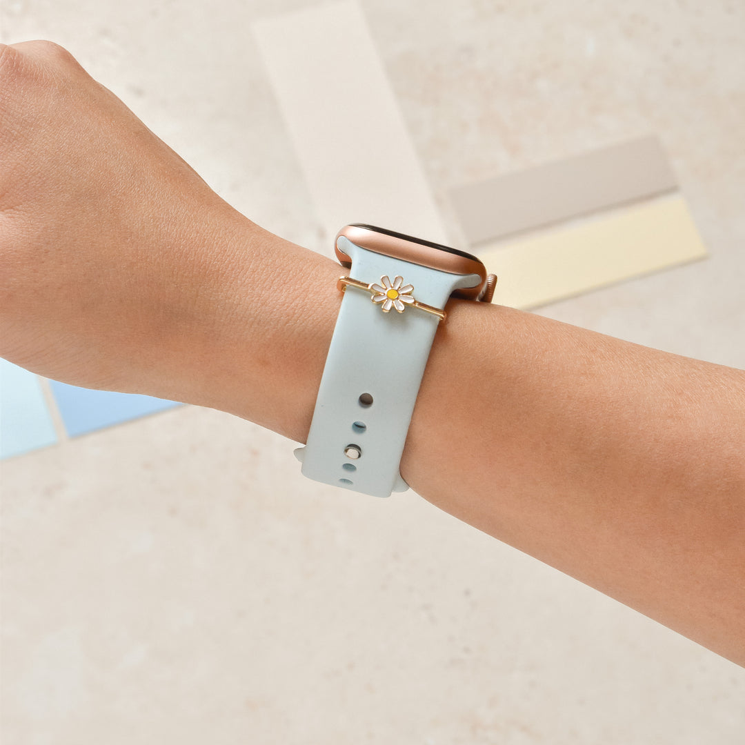 Watch Strap Charm Pack - Gold Wavy Daisy